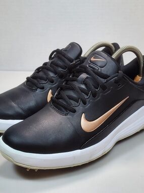 Nike Women's Vapor Wide Sneaker Golf Shoes Black Bronze AQ2324-001 Size 8.5